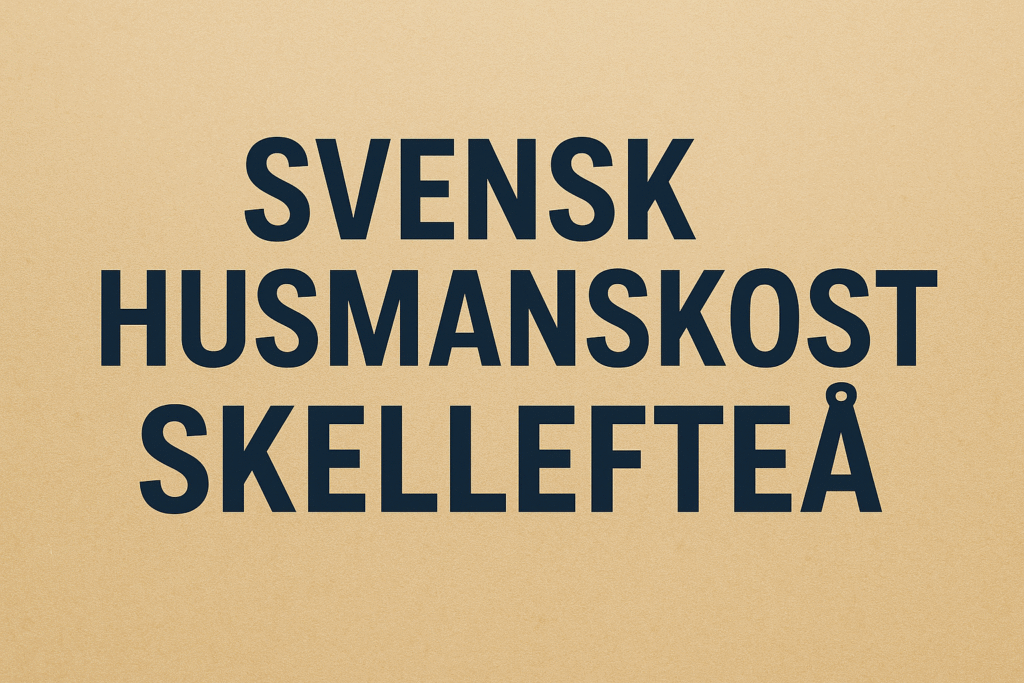 svensk husmanskost Skellefteå